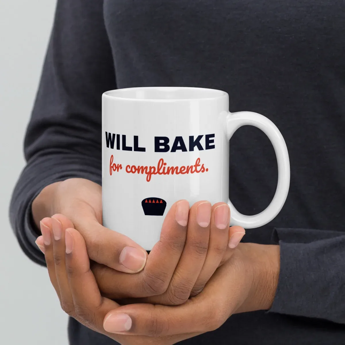Will bake for compliments — 11oz mug: In hand