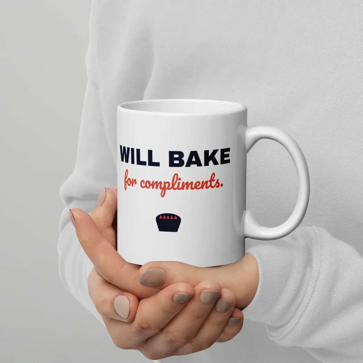 Will bake for compliments — 11oz mug: In hand