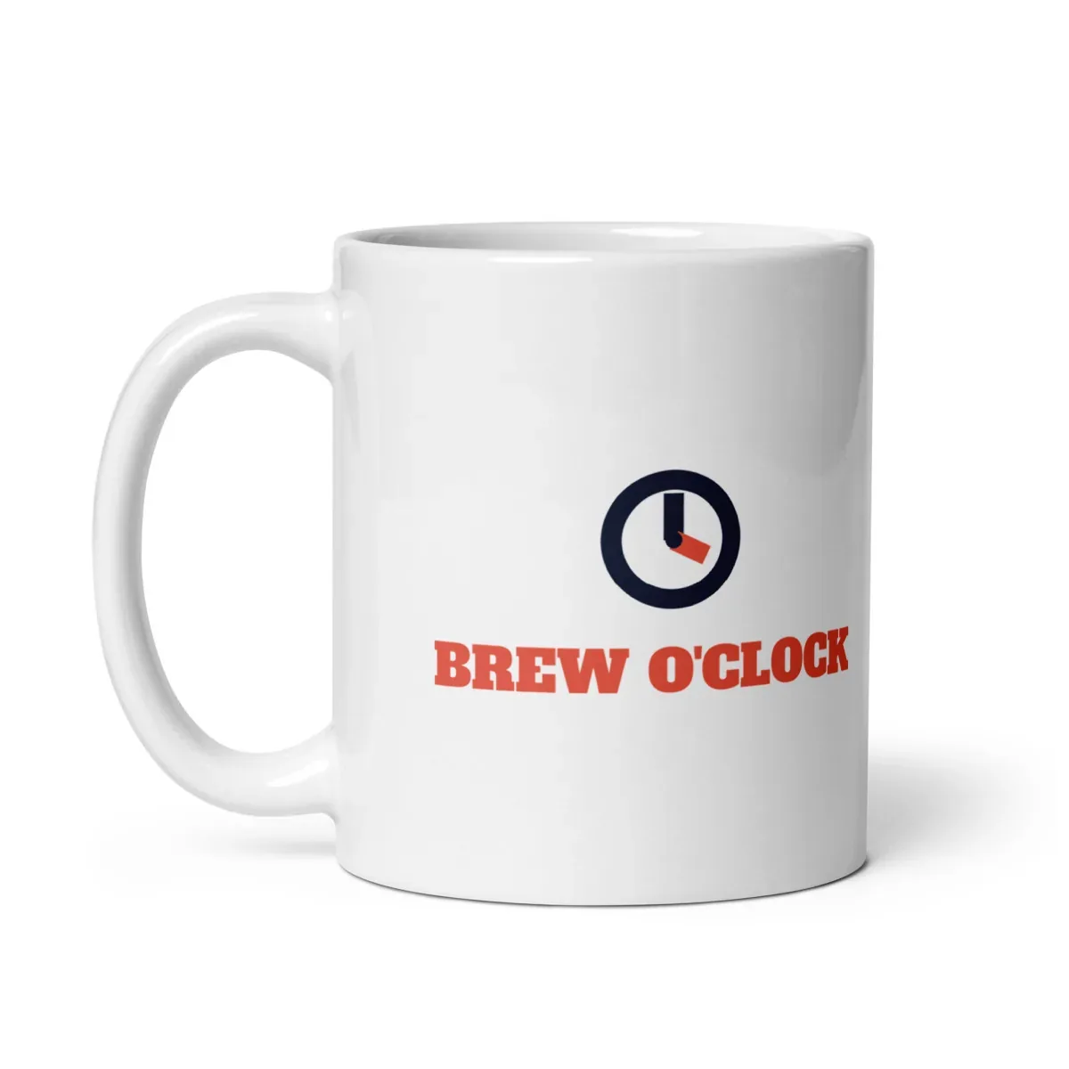 Brew o'clock — 11oz mug: Handle side
