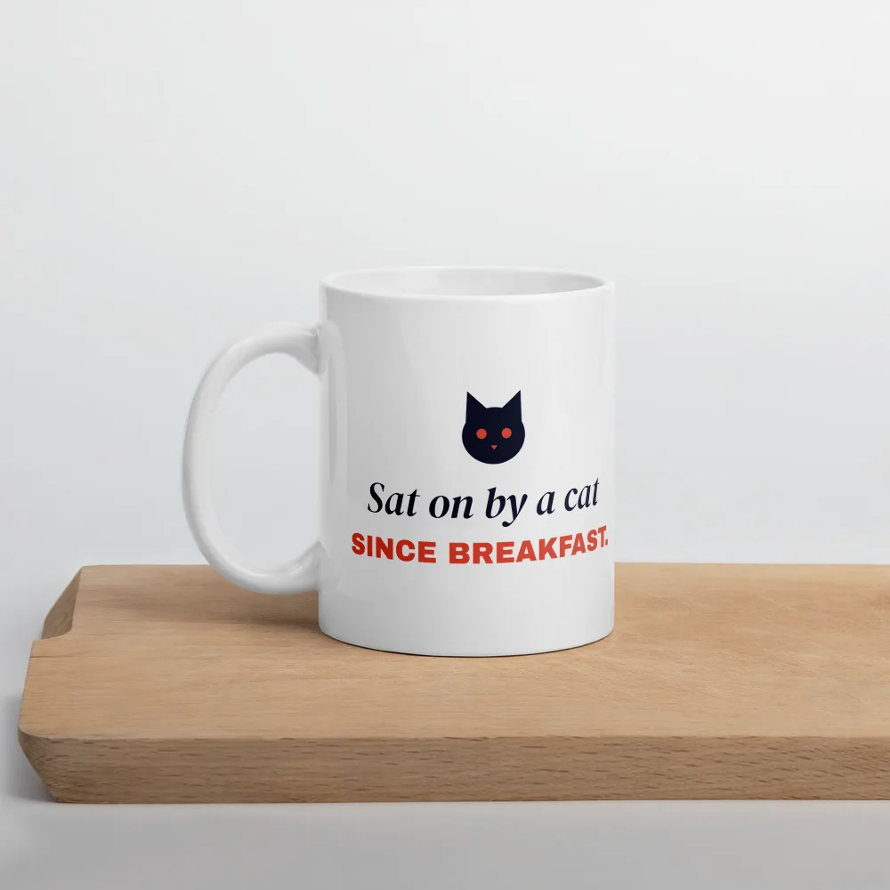 Sat on by a cat since breakfast — 11oz mug: In the kitchen